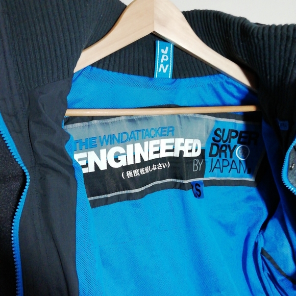 Superdry Wind Attacker Jacket (grey and blue) - Picture 8 of 12